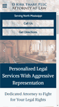 Mobile Screenshot of kirktharplaw.com